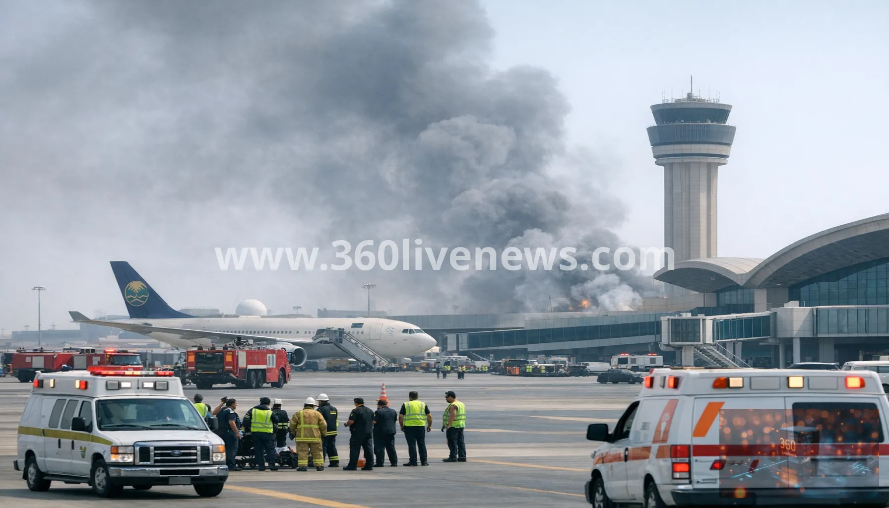 At least 12 killed in Riyadh airport strike as operations are suspended