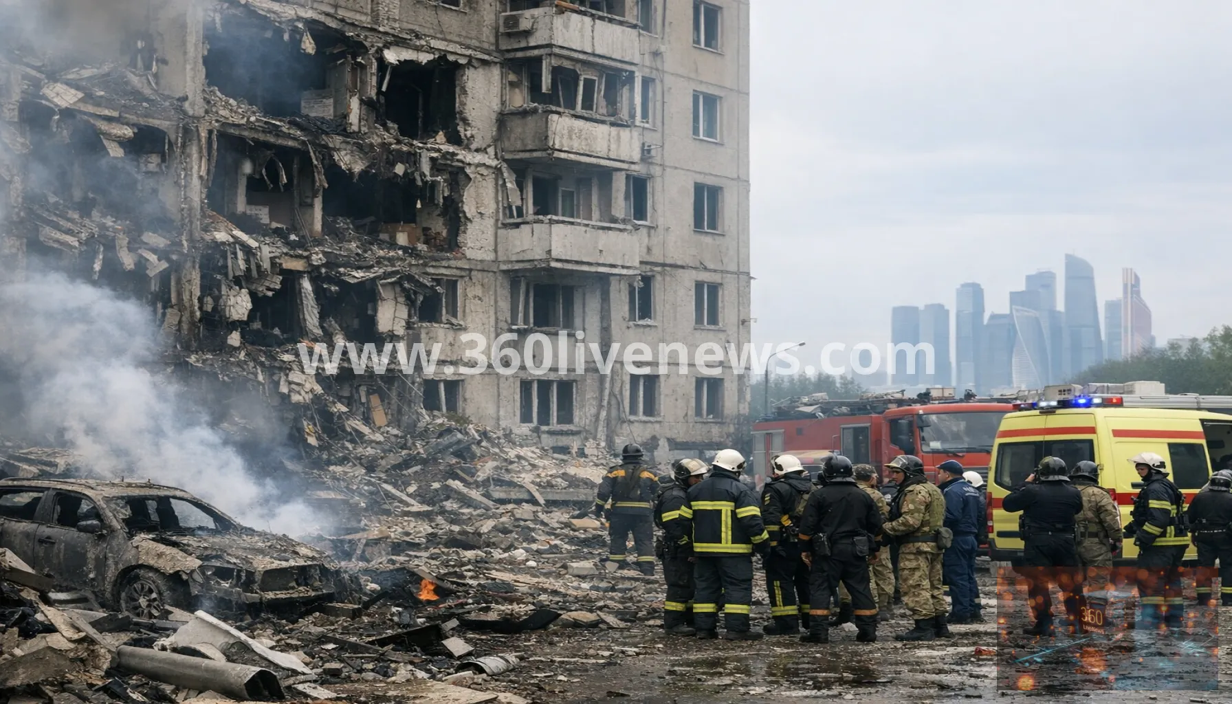 Ukrainian drone strikes kill at least 3 in Russia's Moscow region