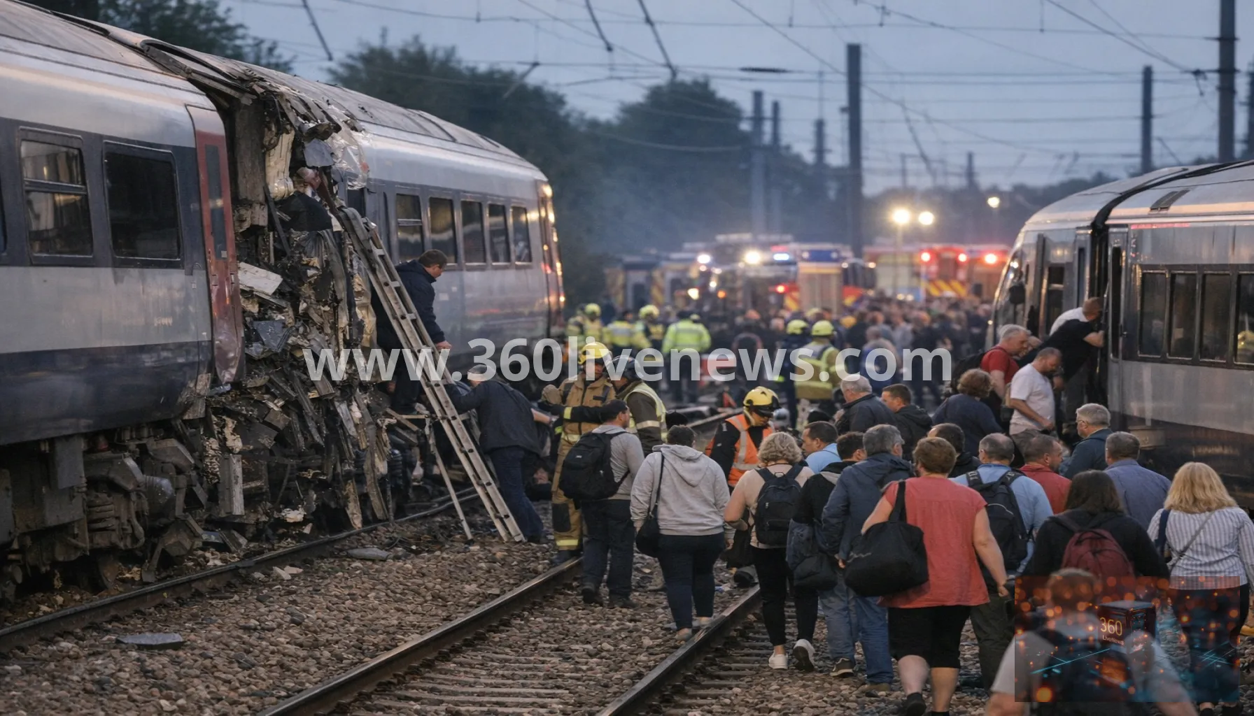 Passengers evacuated after two trains collide in Bedford area