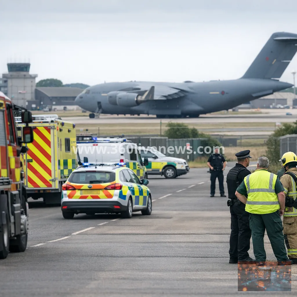 Major incident declared near RAF Fairford after arrests and evacuations
