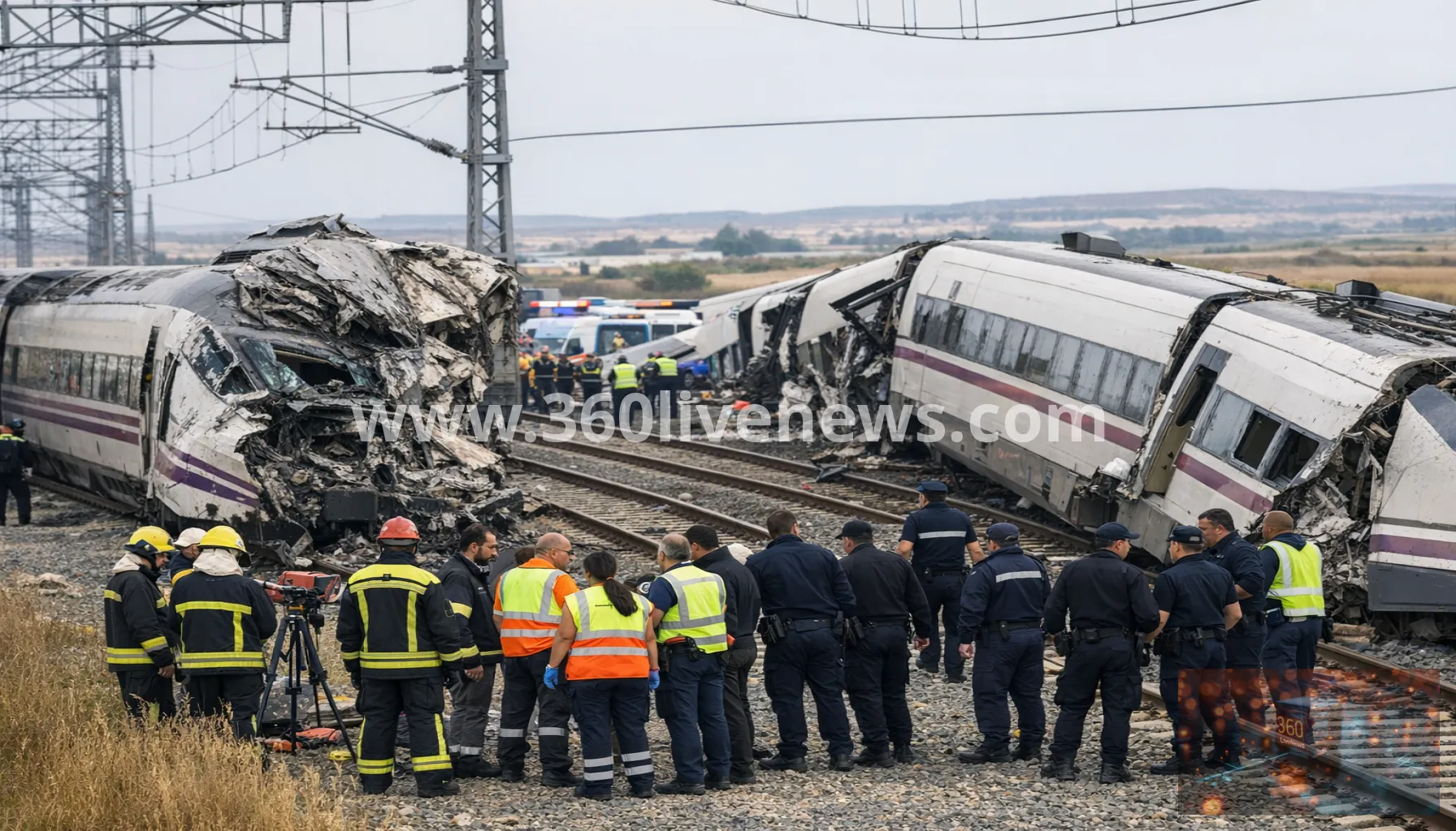 At least 68 killed in high-speed train collision south of Madrid as investigation begins