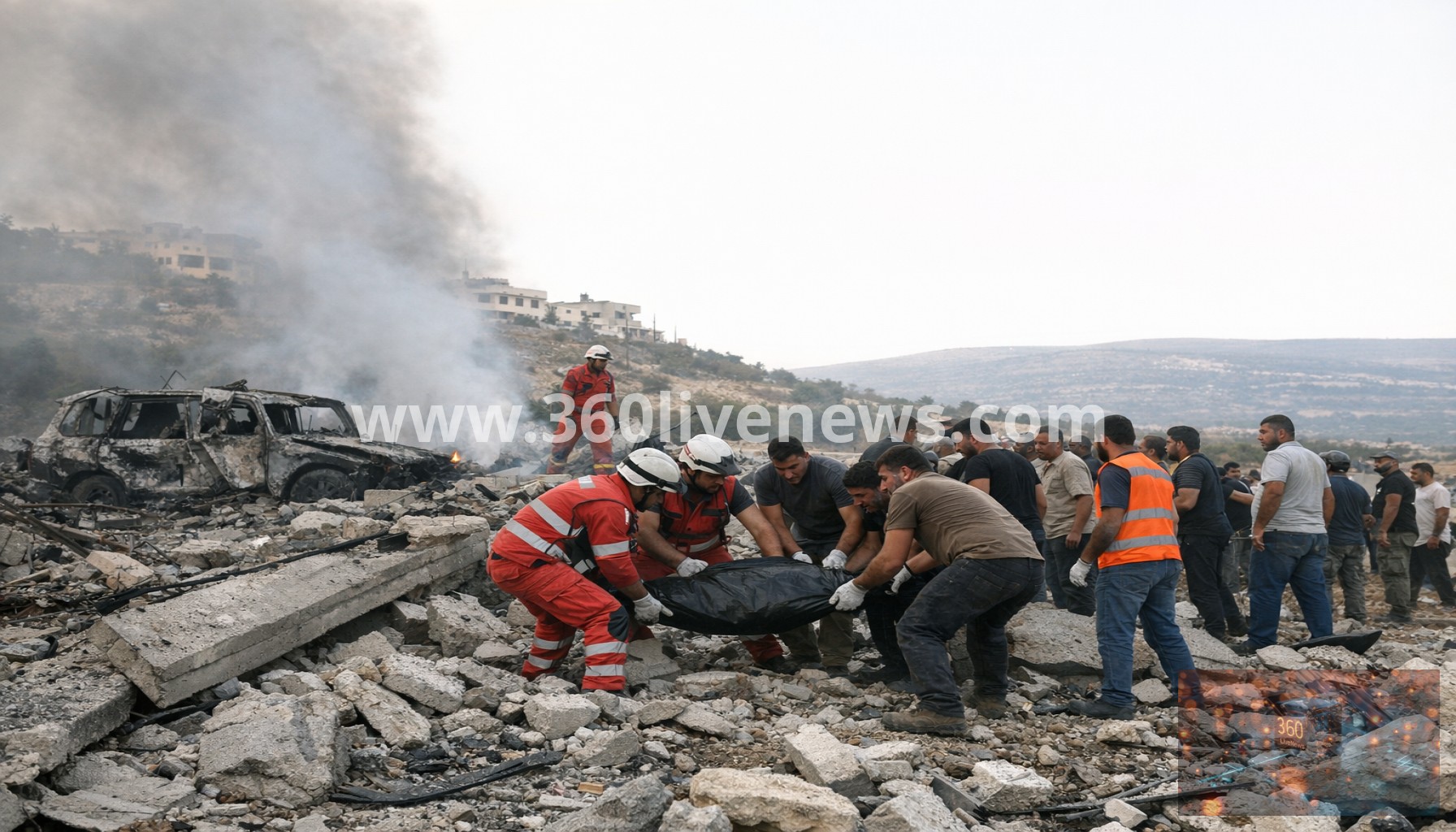 Lebanon says Israeli strike in south kills rescuers and child in Deir Qanoun al-Nahr