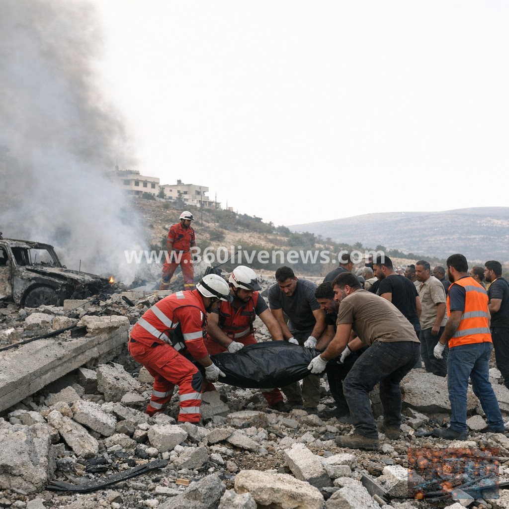 Lebanon says Israeli strike in south kills rescuers and child in Deir Qanoun al-Nahr