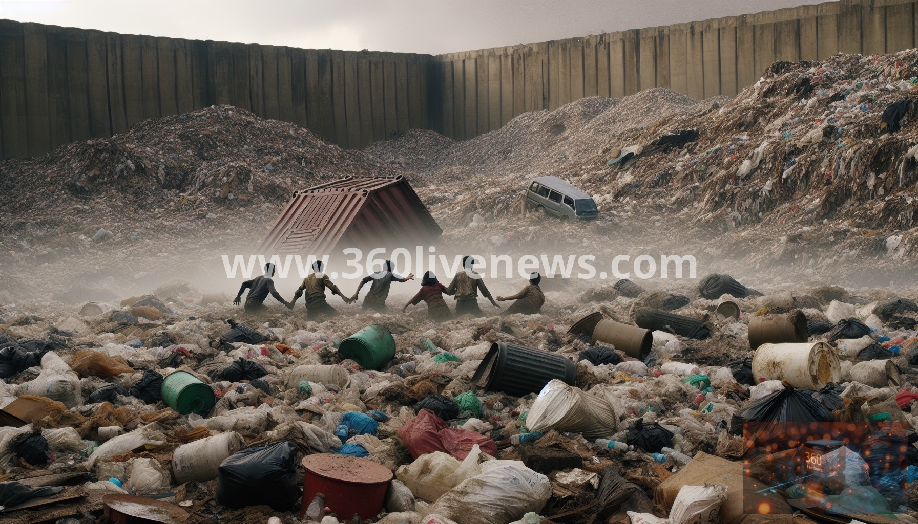 Five confirmed dead after waste avalanche at Indonesia's largest landfill due to heavy rainfall