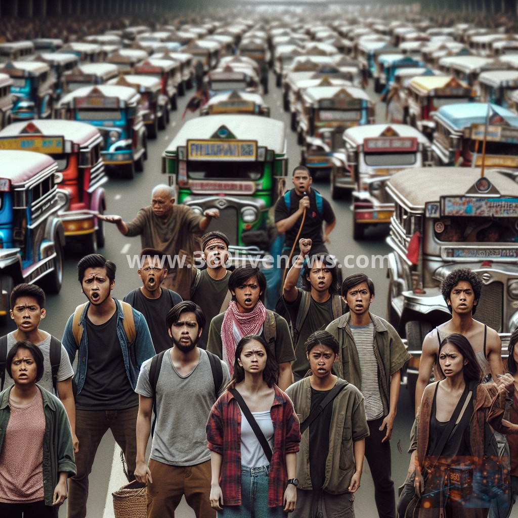 Jeepney drivers in the Philippines protest against rising diesel prices amid ongoing geopolitical tensions
