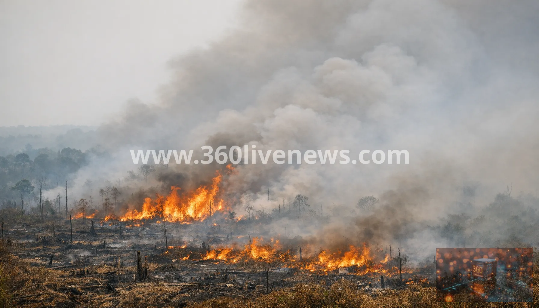 Kalimantan wildfires intensify as haze drifts toward Malaysia and Singapore