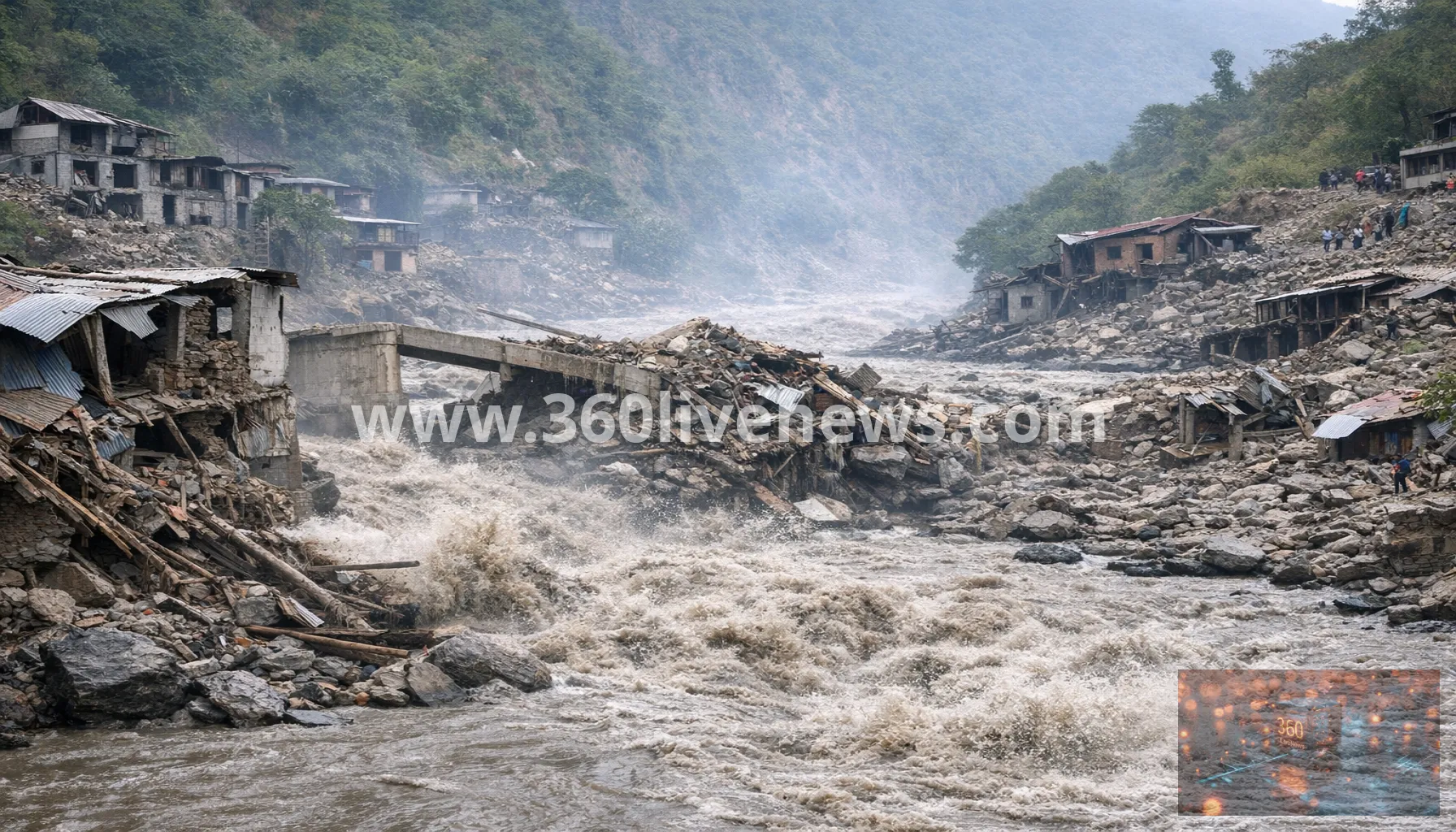 Nepal flash flood devastates Trishuli River villages after glacier collapse