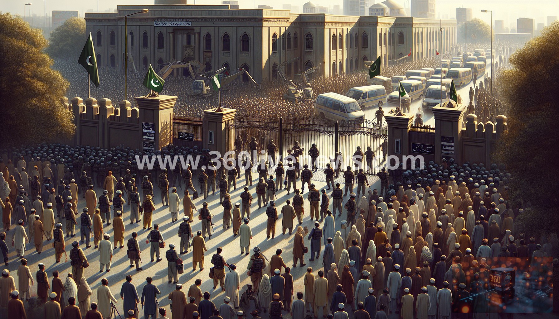 Ten protesters killed and 34 injured in Karachi as security forces clash with demonstrators near US consulate gates