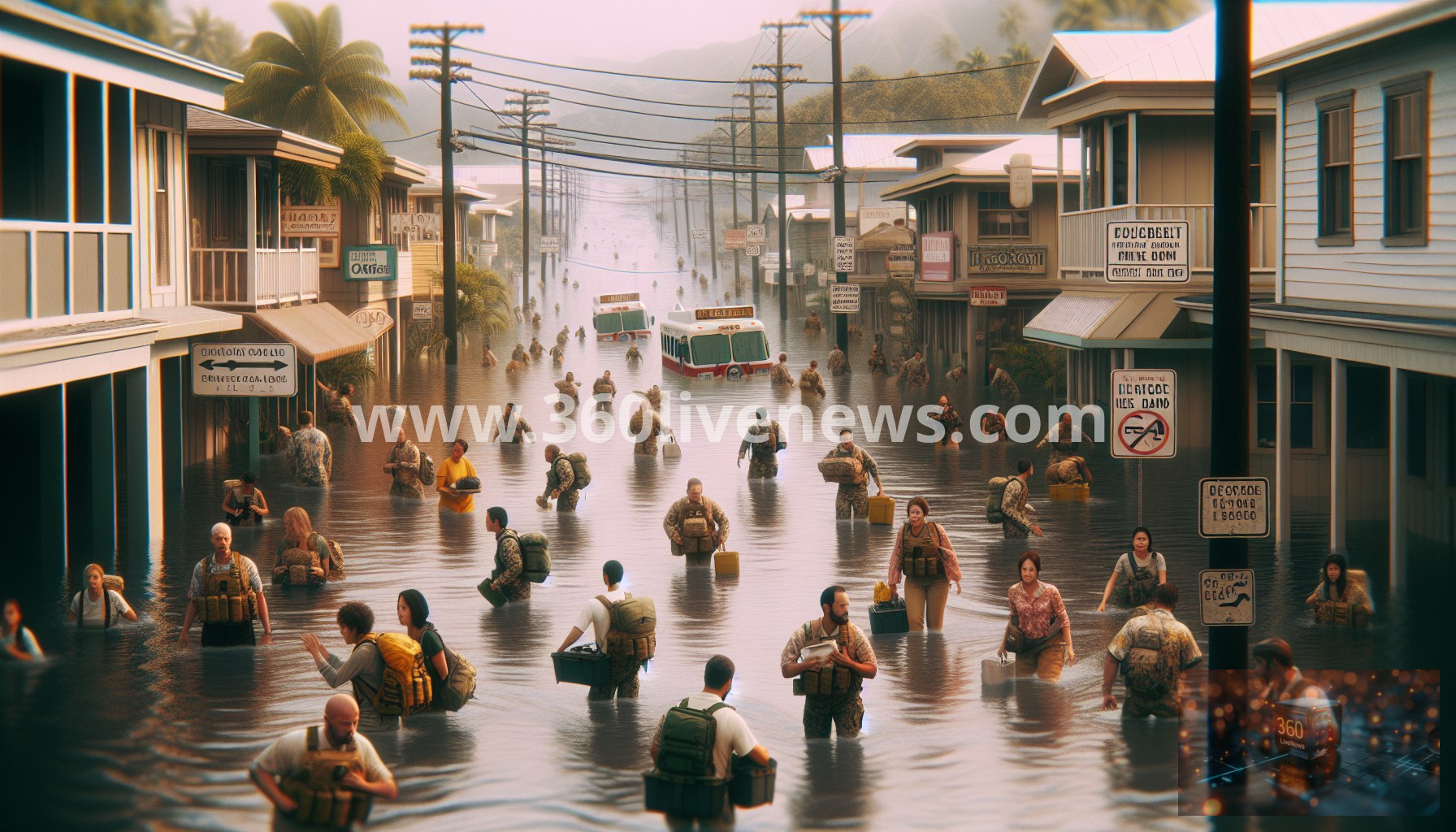 Thousands ordered to evacuate towns north of Honolulu due to severe flooding and concerns over dam failure