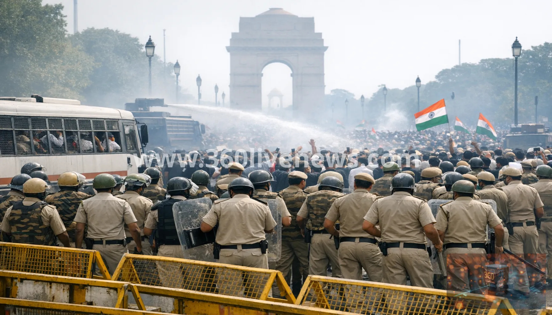 India braces for a second day of protests over voter-roll dispute after mass detentions
