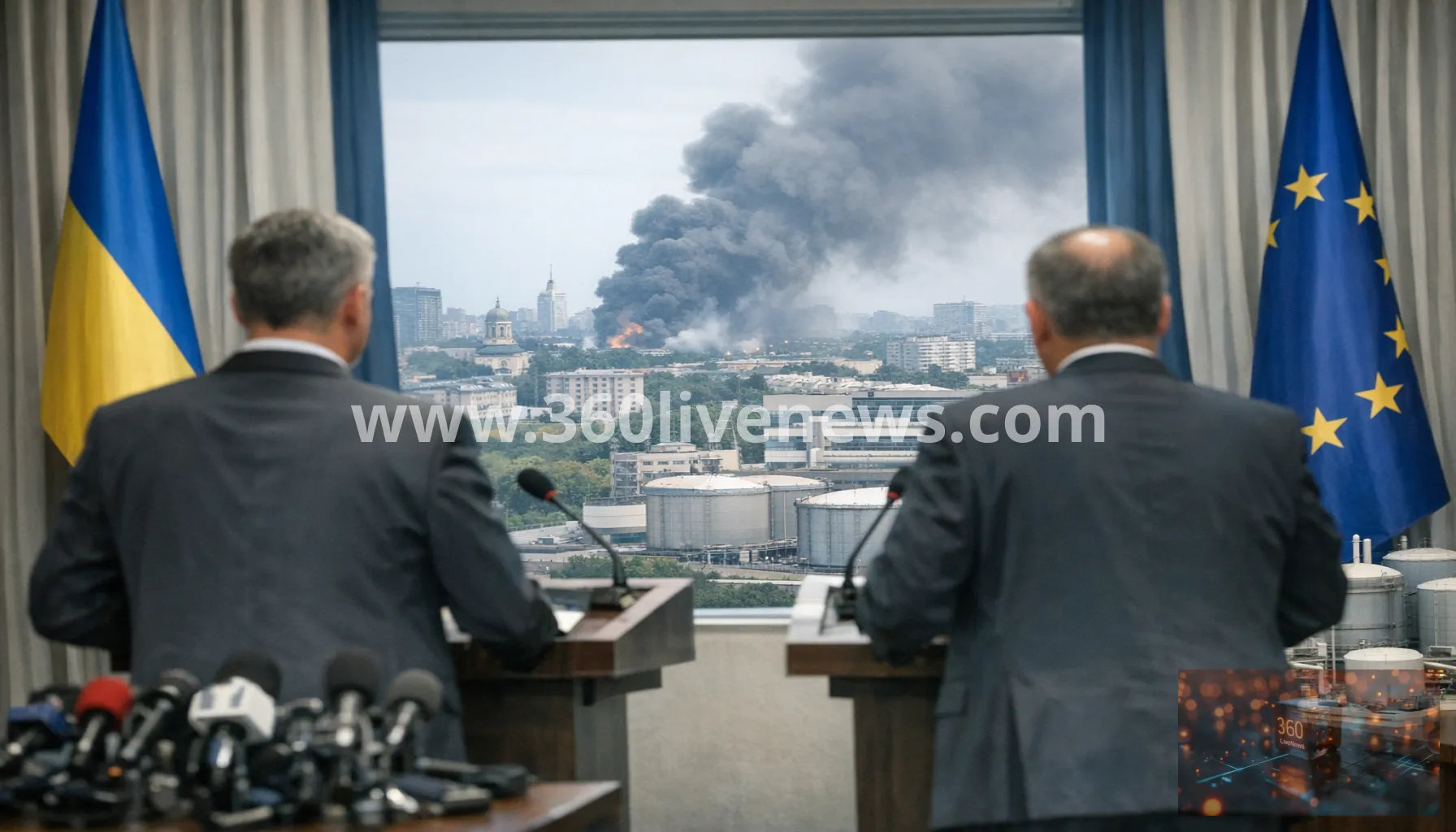 Russian attack on Kyiv injures 10 as Naftogaz says production sites were hit