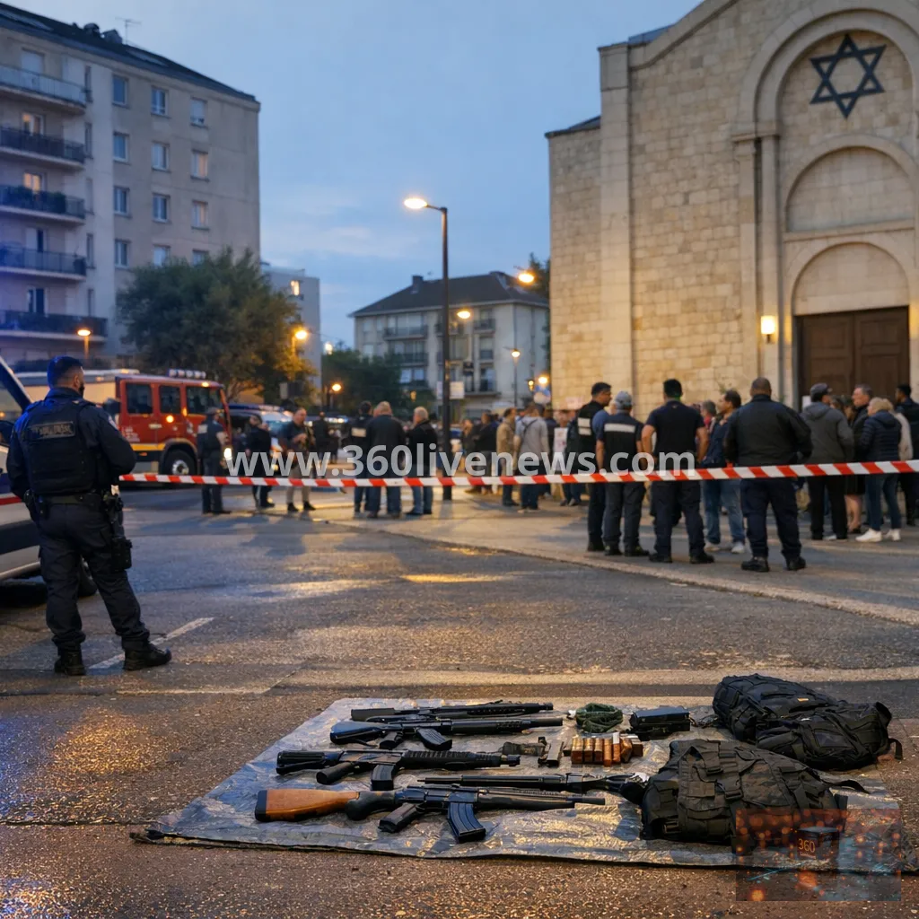 Weapons Found Near Synagogue Trigger Evacuation in Sarcelles, North of Paris