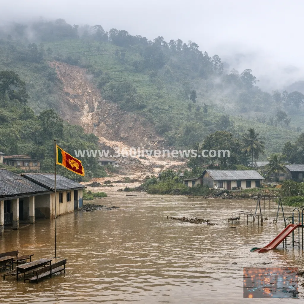 Sri Lanka closes schools as heavy rains trigger floods and mudslides