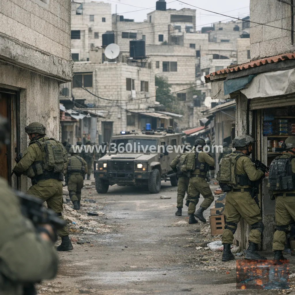 Israeli forces raid Qalandiya refugee camp near Ramallah, injuring eight and arresting at least 20