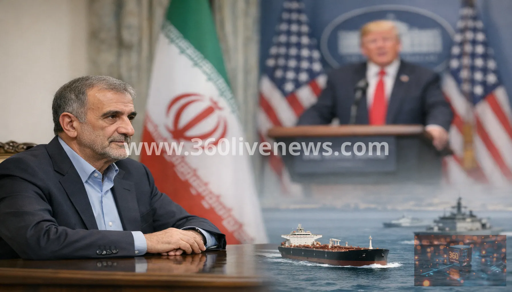 Cargo ship hit in Strait of Hormuz as Trump blames Iran for ceasefire breach