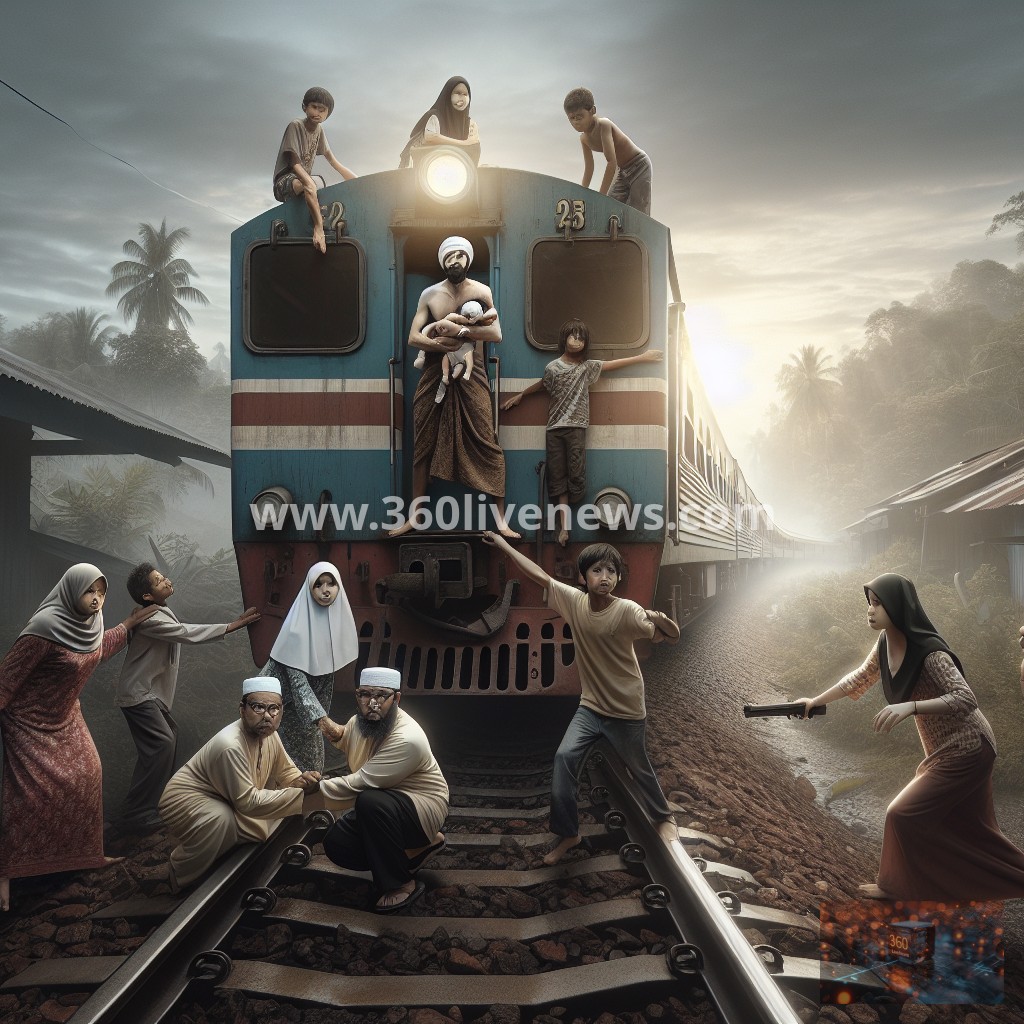 Villagers in Sabah halt runaway train after brake failure during morning commute