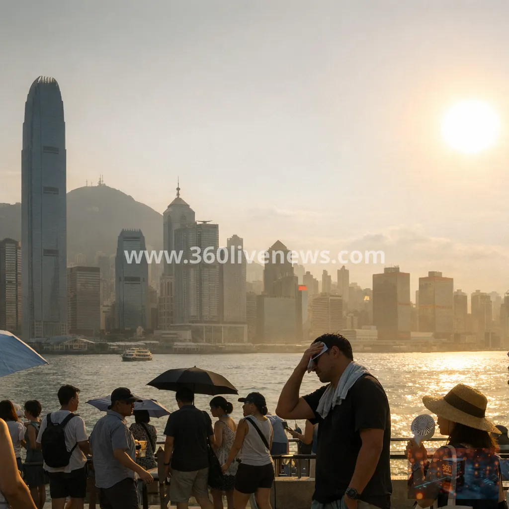 Hong Kong records hottest day ever as Typhoon Dolphin drives extreme heat