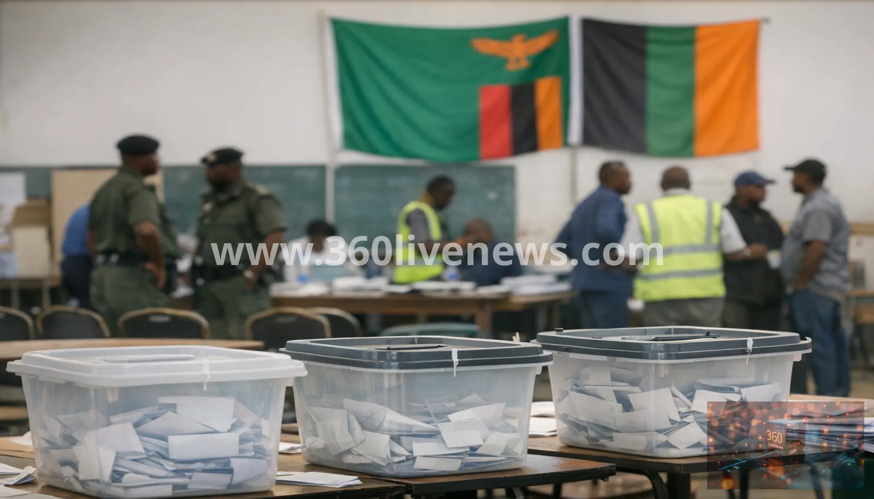 Zambia election counting briefly suspended after reports of intimidation and violence