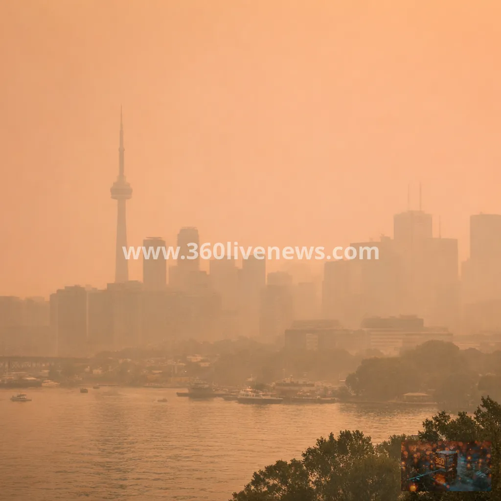 Toronto choked by wildfire smoke as Ontario fires spread haze into the U.S. Northeast