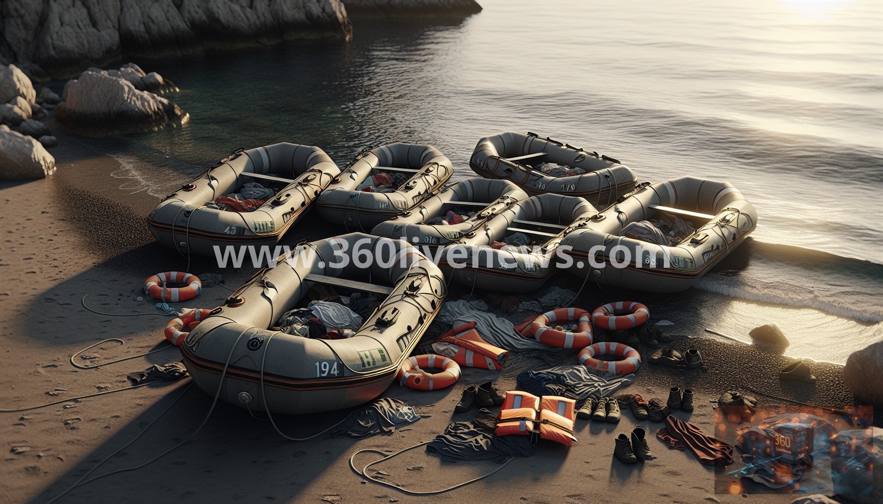 At least 22 migrants die in rubber boat incident off Greece during six-day journey from Libya