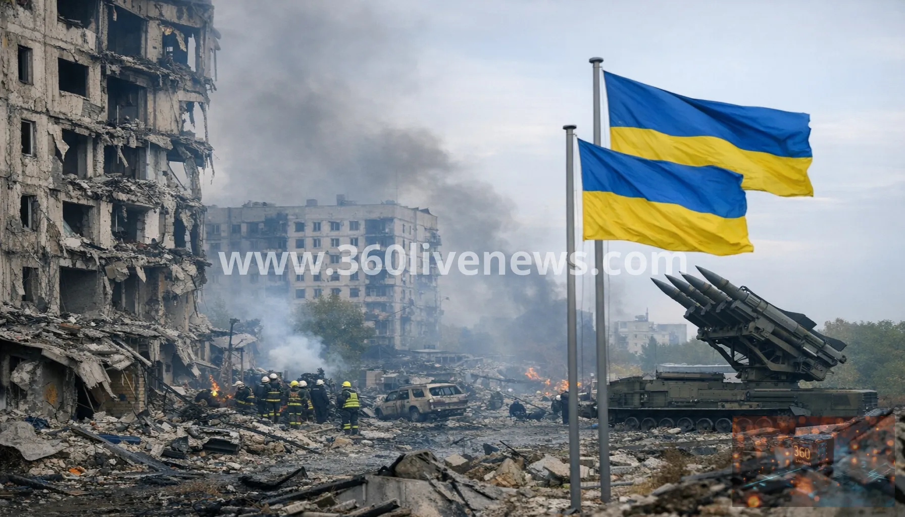 Ukraine says Russian missile and drone strikes kill at least eight as Zelenskyy urges stronger air defences