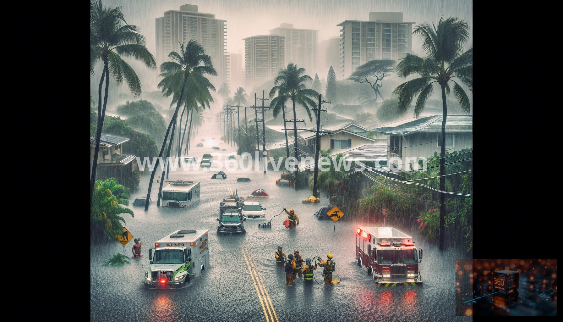 Hawaii faces severe flooding, prompting evacuation orders for thousands as heavy rainfall continues on Oahu and Maui