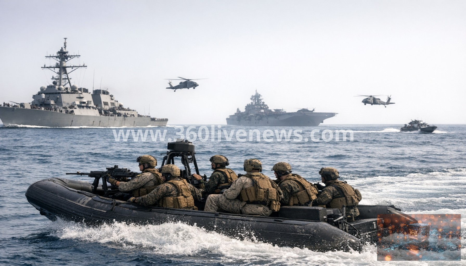 US Deploys Thousands of Troops to Middle East to Enforce Maritime Blockade Against Iran