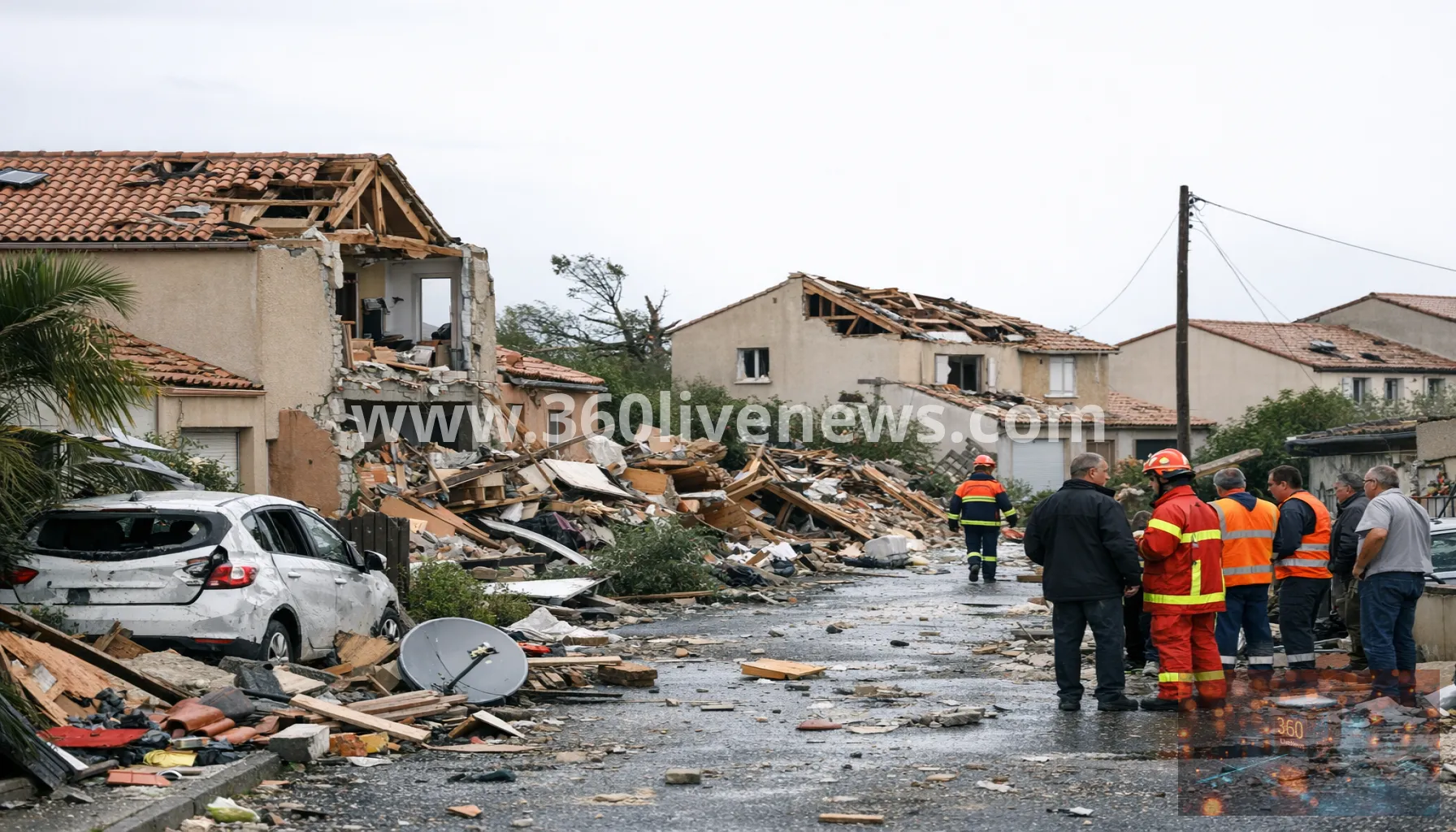 Rare tornado in southern France injures 39 and damages about 300 homes