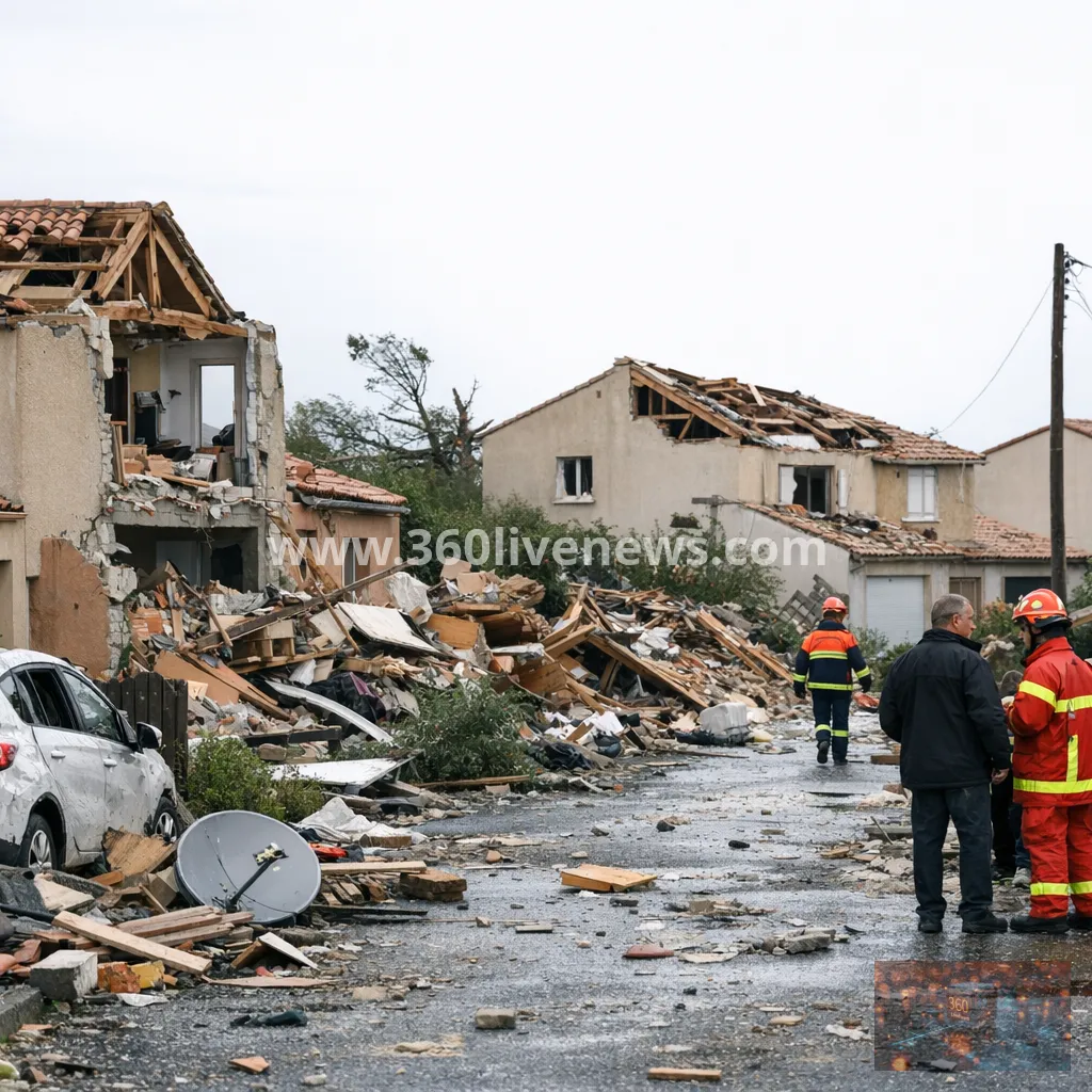 Rare tornado in southern France leaves 39 injured as damage assessment continues