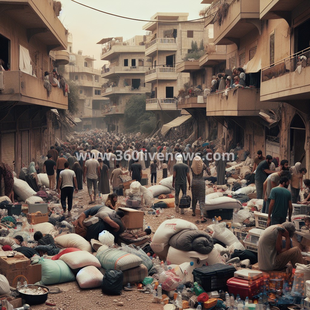 Over 800,000 people displaced in Lebanon amid escalating Israel-Hezbollah conflict, reports Norwegian Refugee Council