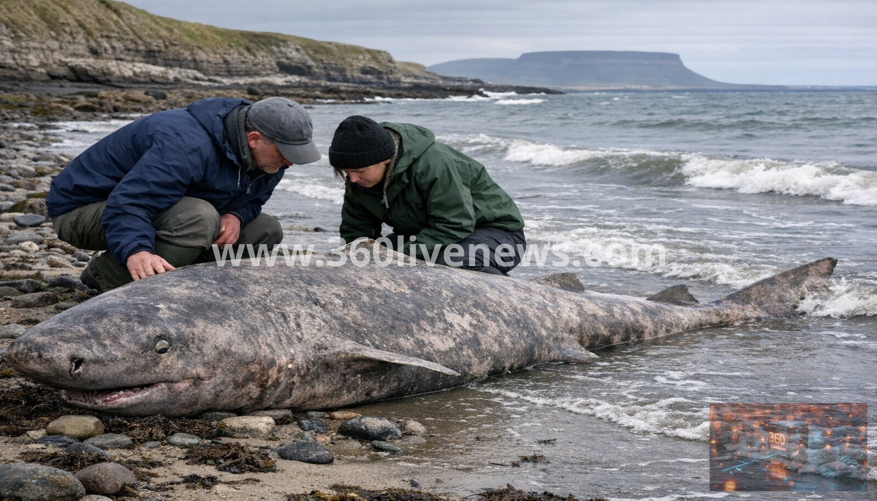 Rare 150-year-old Greenland shark found on Irish coast