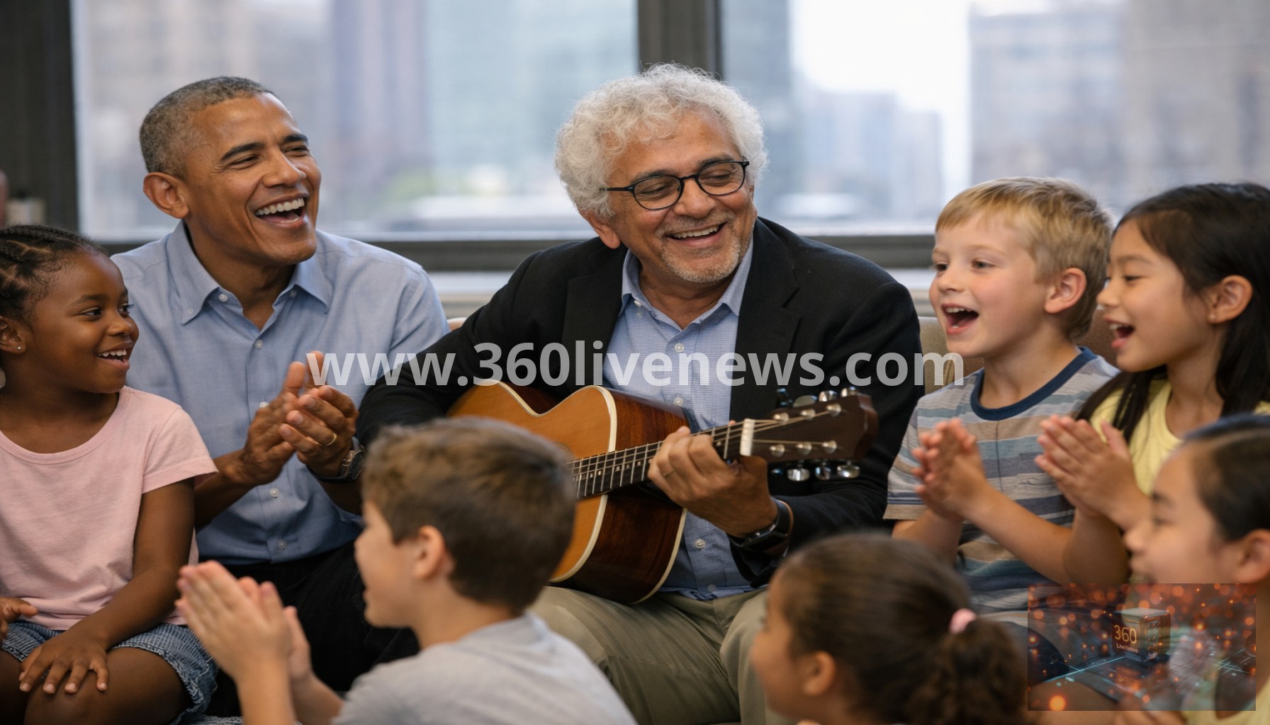 Obama and Mamdani sing with kids during first meeting in New York
