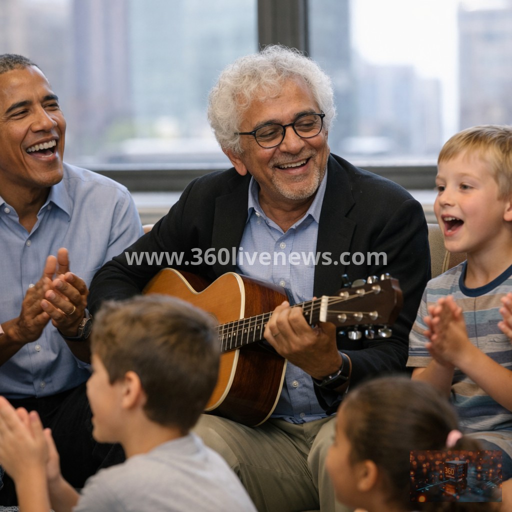 Obama and Mamdani sing with kids during first meeting in New York
