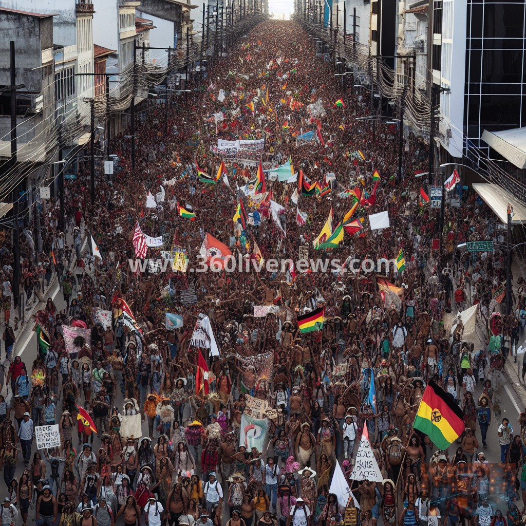 Thousands of Indigenous people march in Brasilia to advocate for land rights and protest against government policies