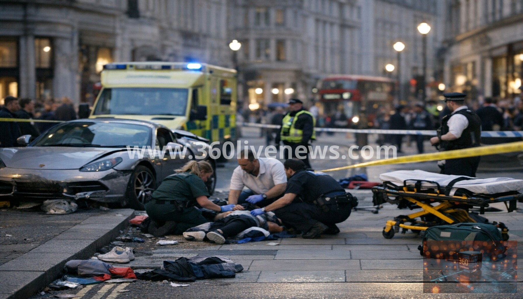 Woman charged with attempted murder after car hits pedestrians in London