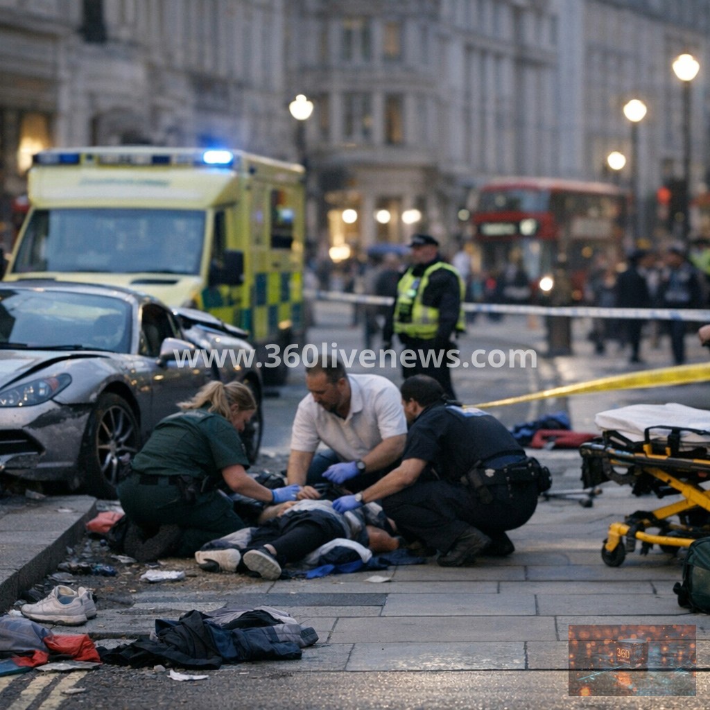 Woman charged with attempted murder after car hits pedestrians in London