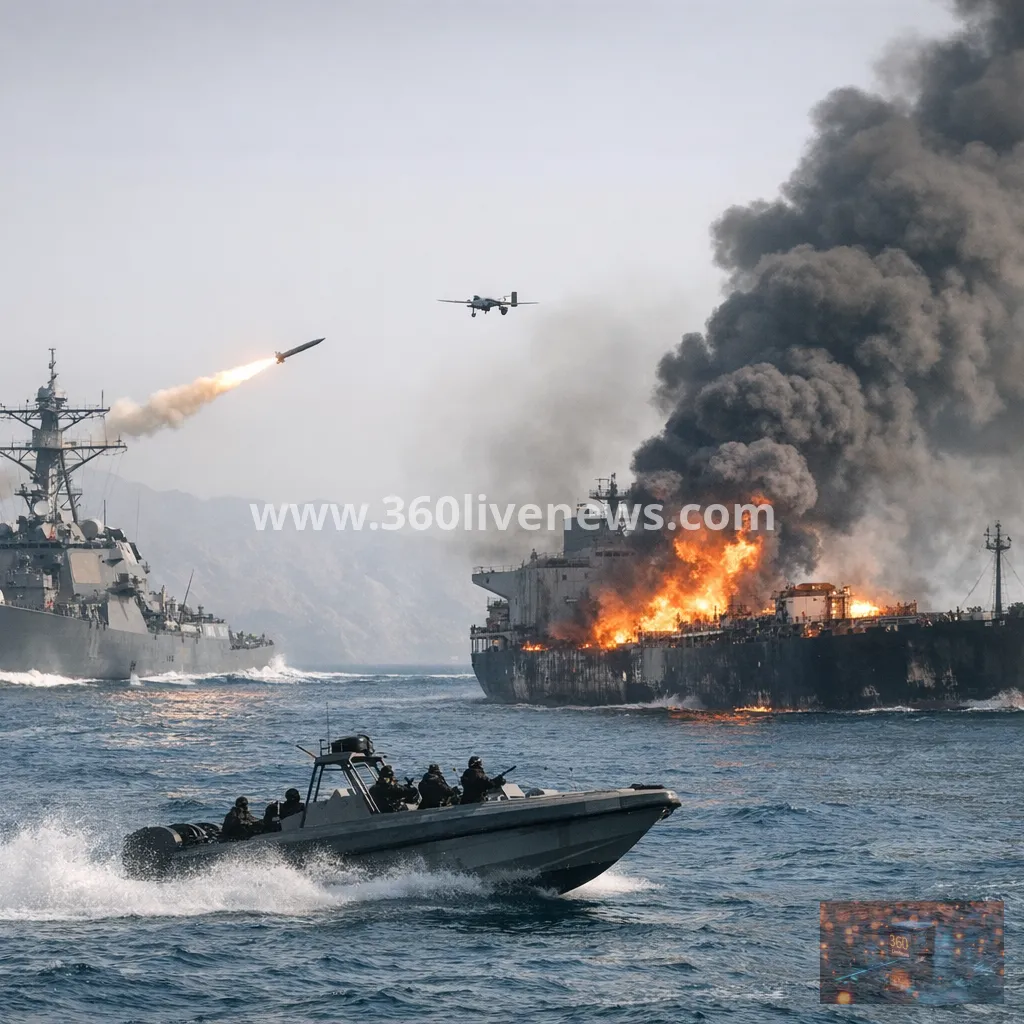 US and Iran trade strikes as Trump reinstates naval blockade of Iranian ports and third night of attacks begins