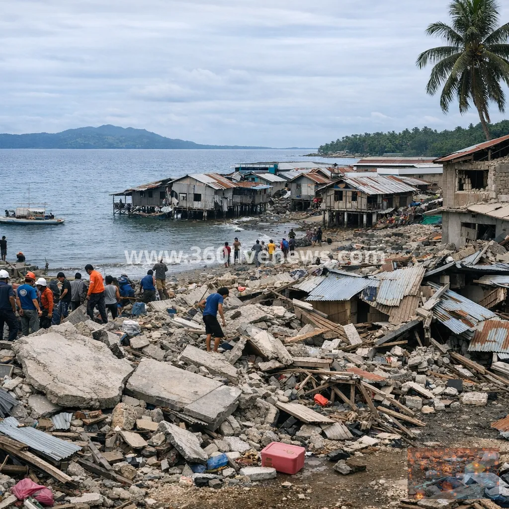 Philippines earthquake kills 15, prompts tsunami alerts across region