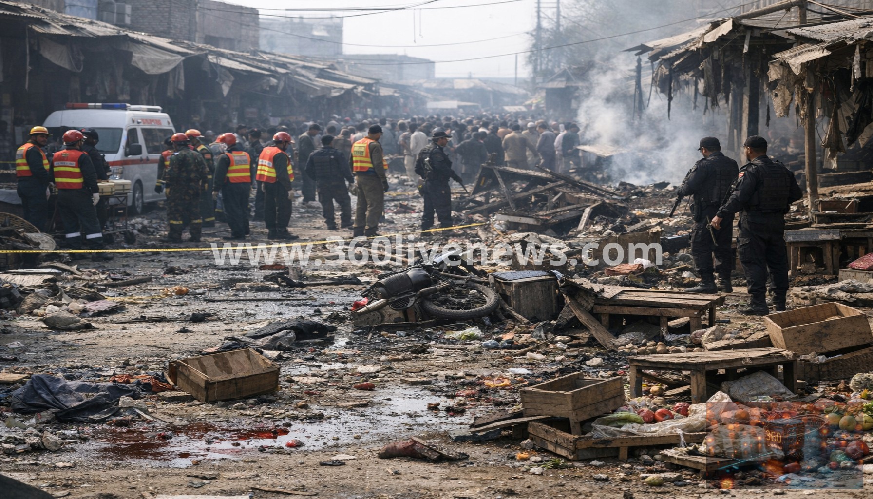At least nine killed in Pakistan market blast in Sarai Naurang