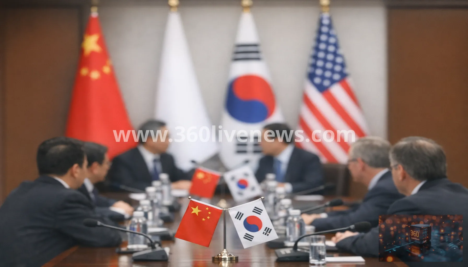 China Blames U.S. 'Hostile Policy' for Korean Peninsula Tensions After Wang Yi Visit to Seoul