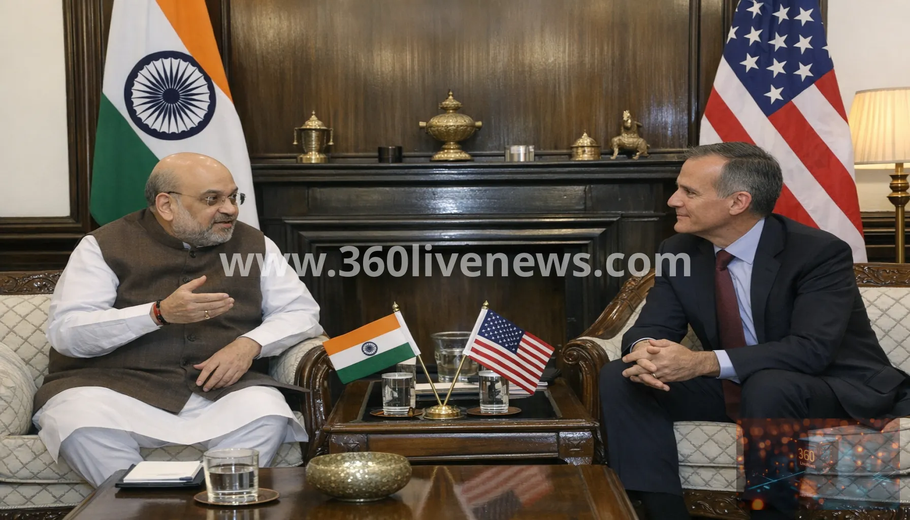 Amit Shah and US envoy Gor discuss counter-terrorism, narcotics and border security in New Delhi