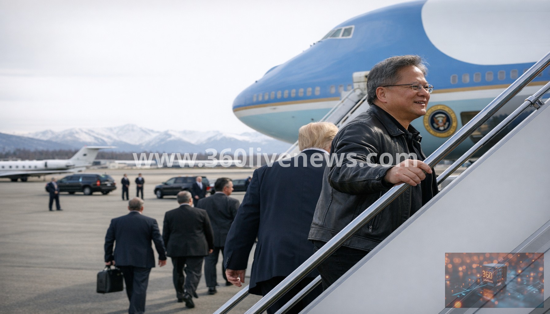 Jensen Huang joins Trump delegation on trip to Beijing