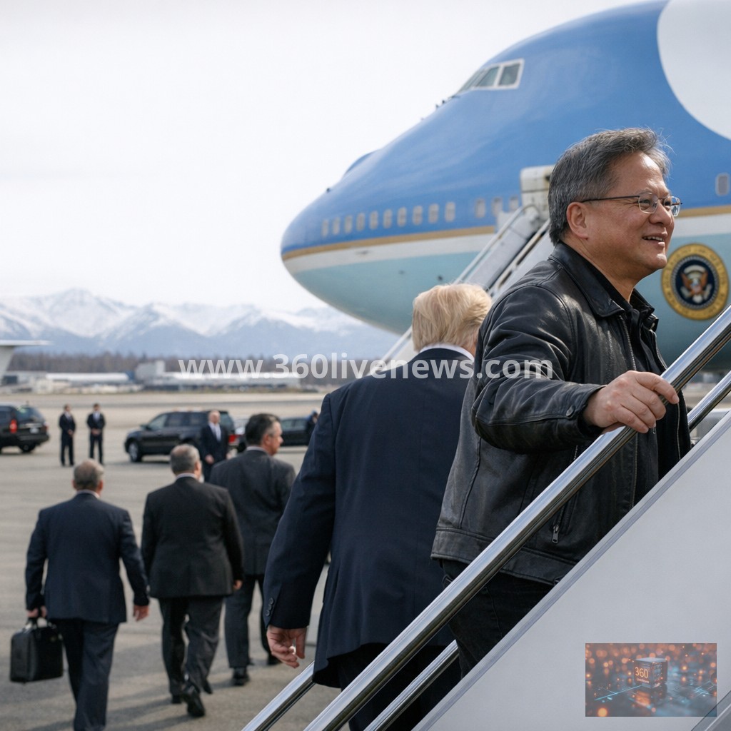 Jensen Huang joins Trump delegation on trip to Beijing