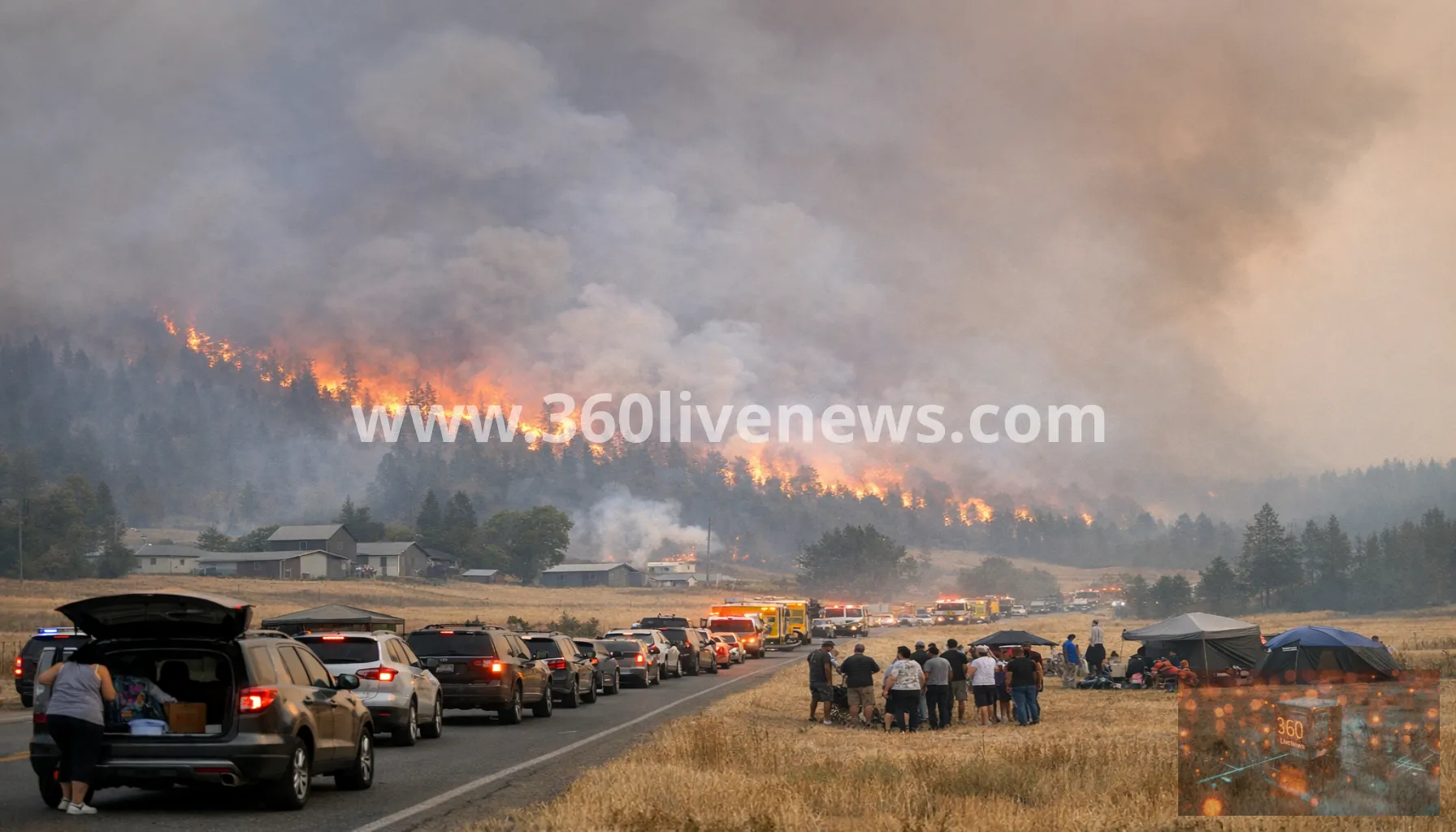 Washington state wildfires force evacuations in Spokane area as governor declares emergency