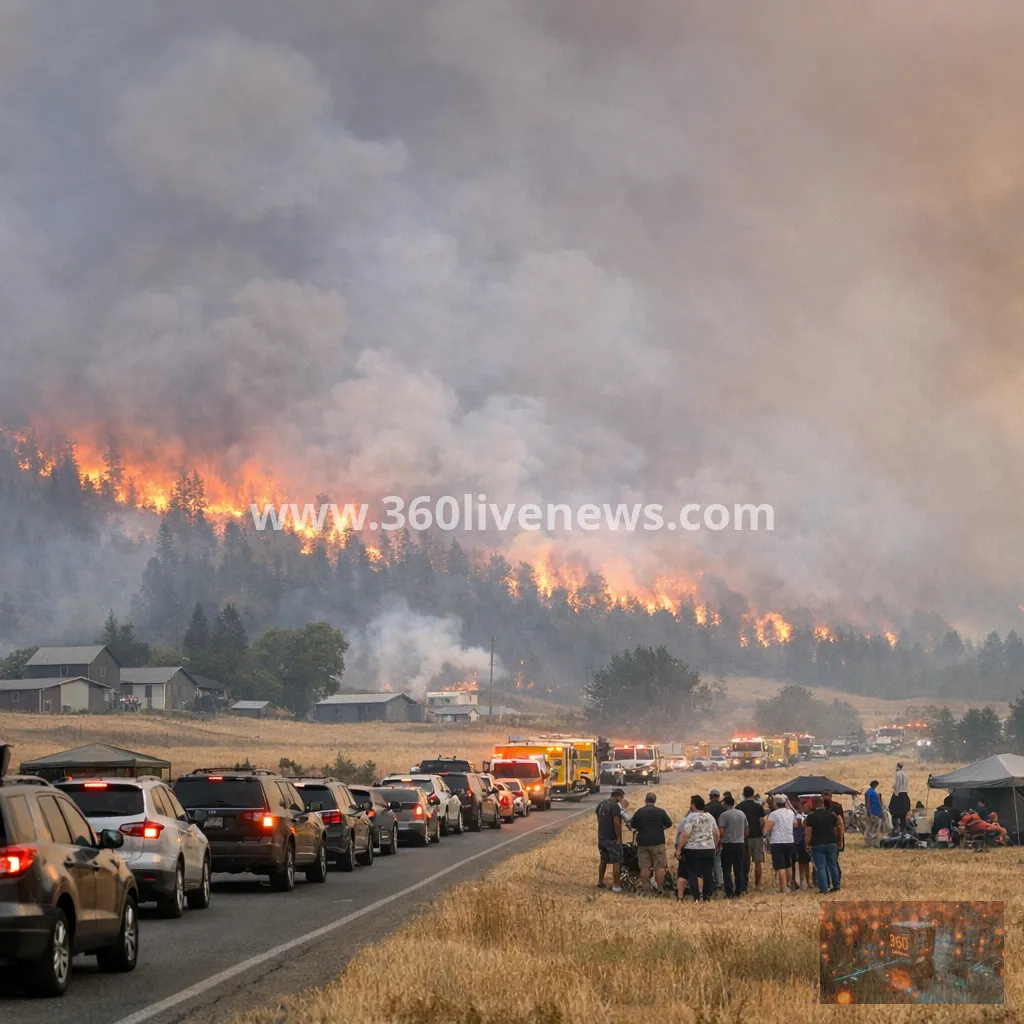 Washington state wildfires force evacuations in Spokane area as governor declares emergency