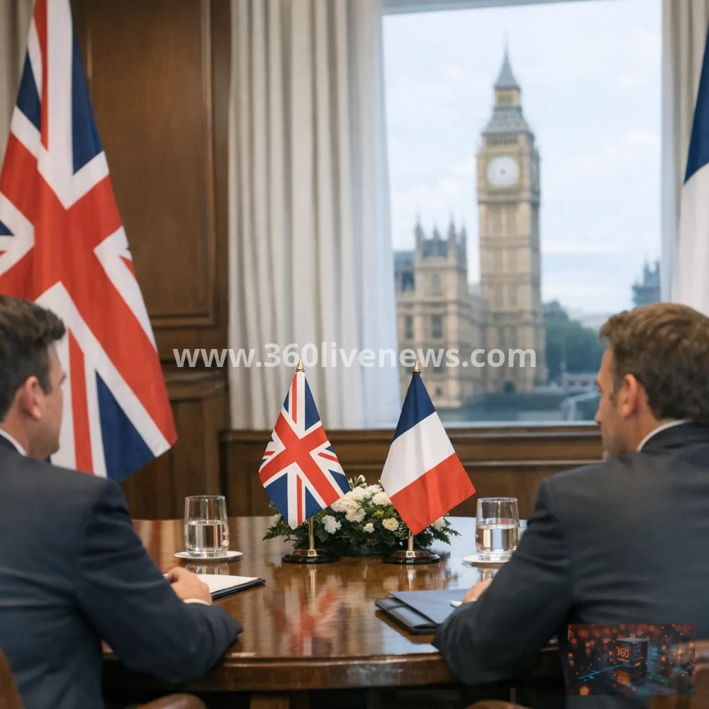 Burnham and Macron hold London talks on small boats, defence and Ukraine
