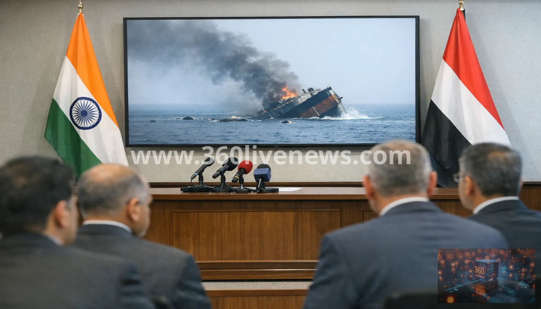 Indian-Flagged Ship Sinks Off Yemen After Projectile Strike, All 14 Crew Rescued