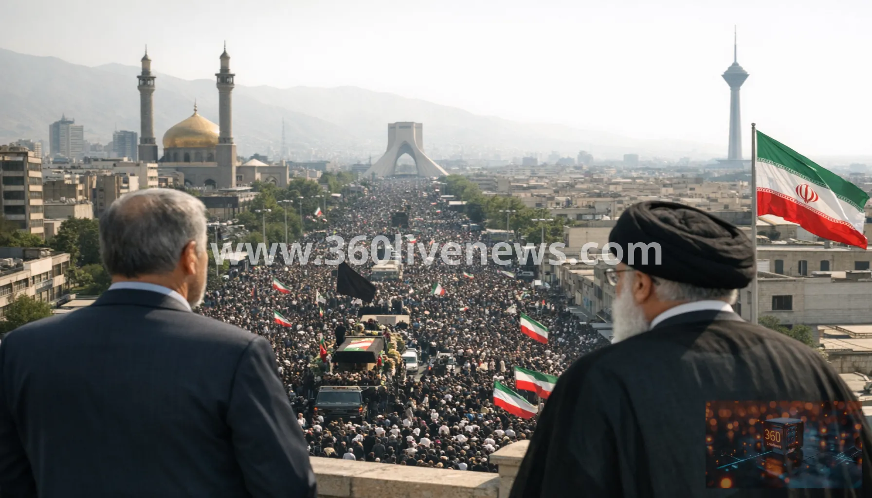 Iran funeral procession for Ali Khamenei draws huge crowds in Tehran amid anti-US and anti-Israel chants