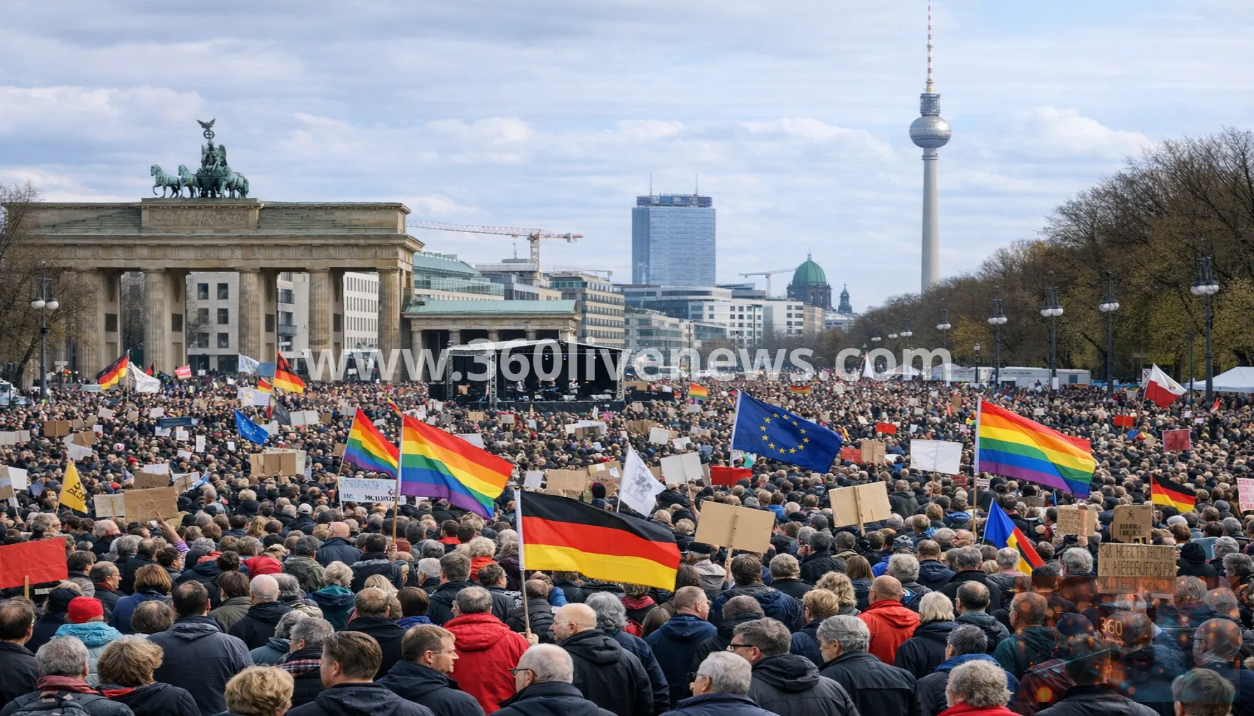 Around 150,000 protest across Germany against AfD after Saxony-Anhalt election win