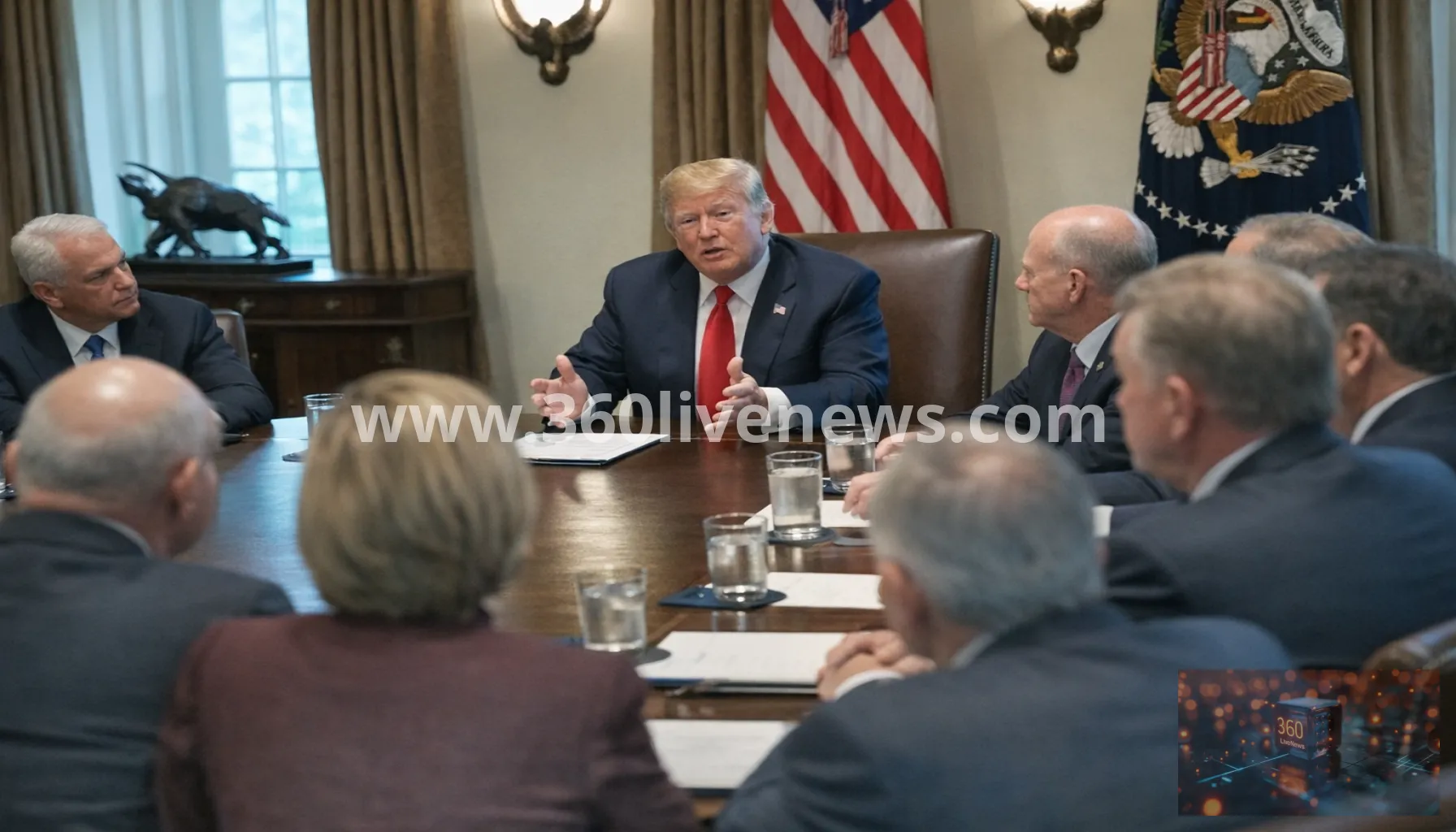 Trump cancels housing bill signing to press Republicans on voter ID law
